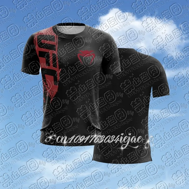 

Новая мужская футболка для бега UFC, фитнес, спортивная мода, трикотажные тренировочные футболки, дышащая повседневная спортивная одежда для бега, топ унисекс