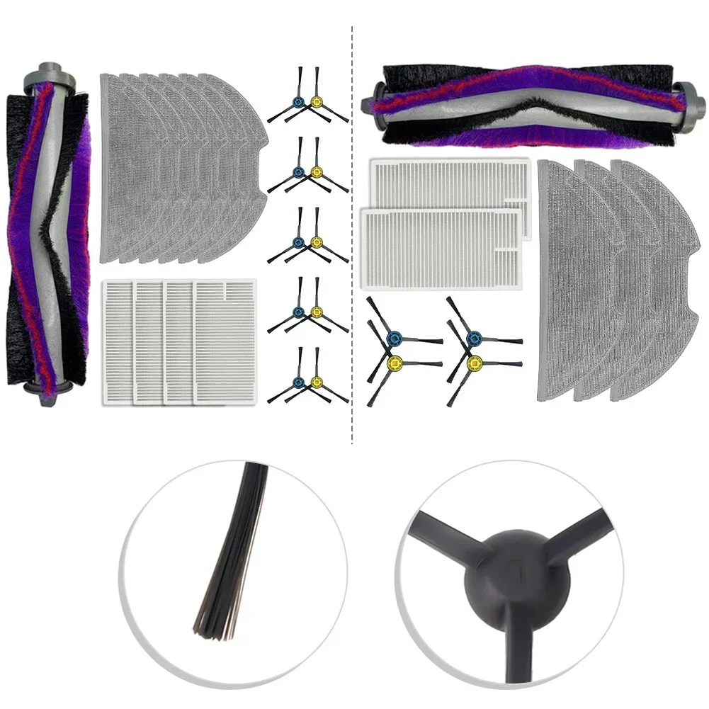 Main Side Brush Filter Mop Cloth Replacement For Midea M9 For Eureka NERE10s E10S Obode. A8 Robot Vacuum Cleaner Parts