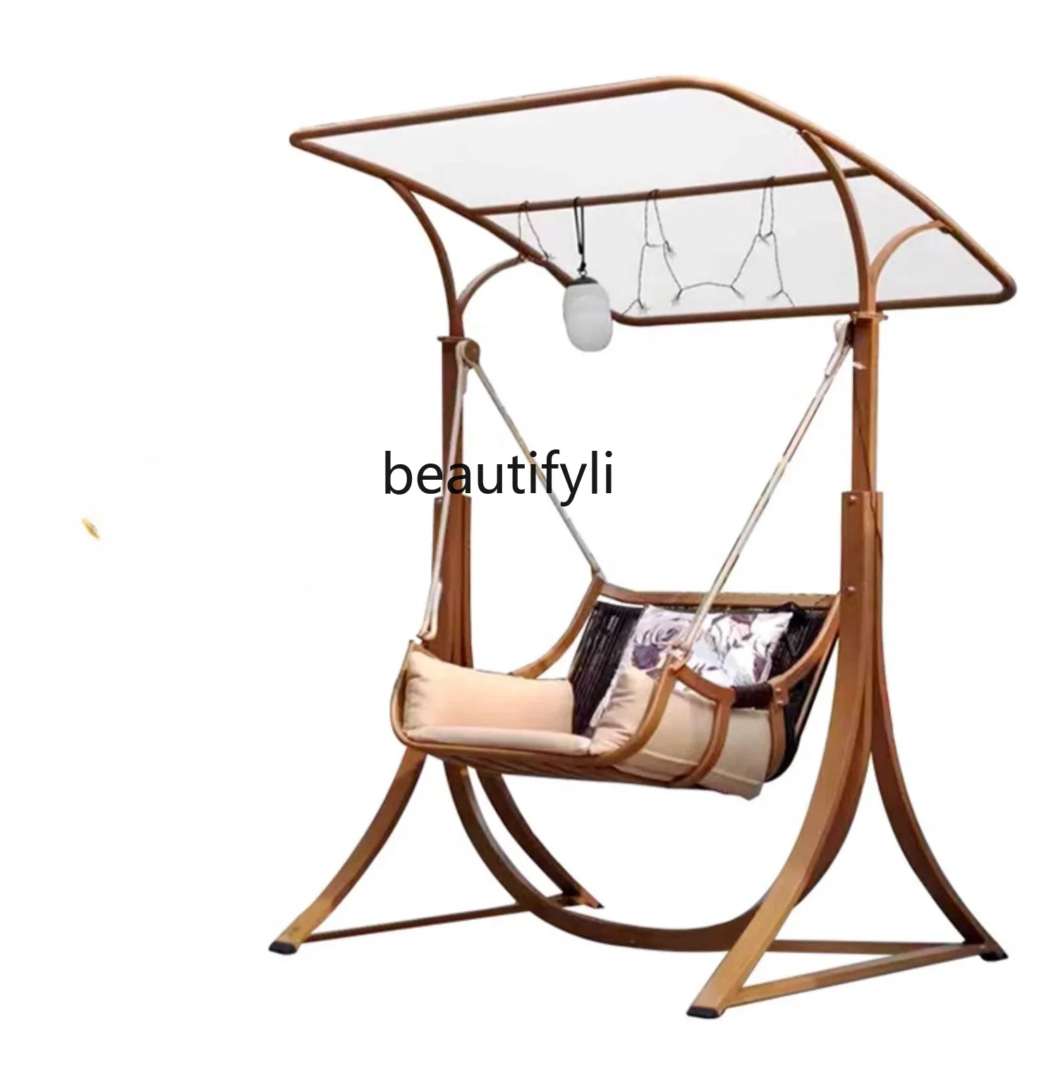 

Swing Outdoor Courtyard Garden Single Hammock Rocking Chair Outdoor Balcony Nacelle Chair Yard to Swing