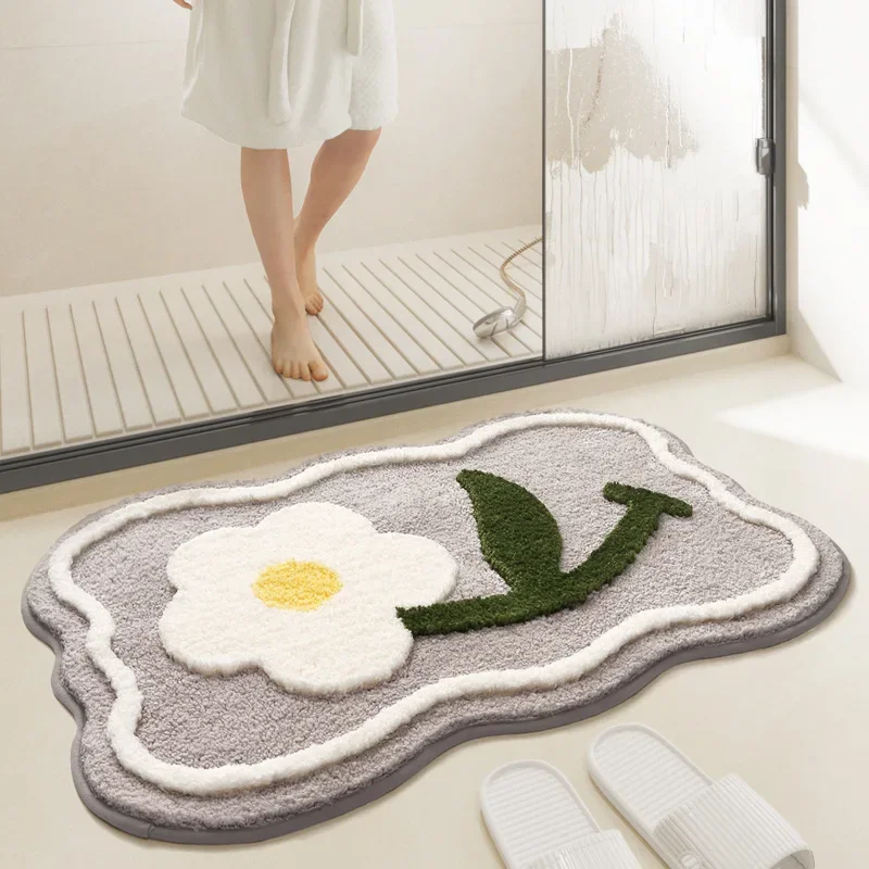 Bath Mat Set Bathroom Non Slip Carpet Entrance Door Mat Bedside Rug Kitchen Oil-proof Mat High-quality Home Floor Mats