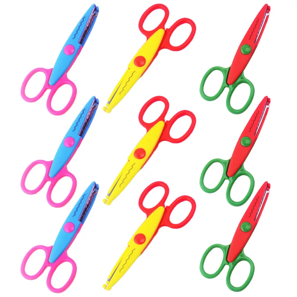 

9Pcs Portable Adorable Scissors Special-Shaped Scrapbook Scissors Fine Workmanship for and Adults Accessory