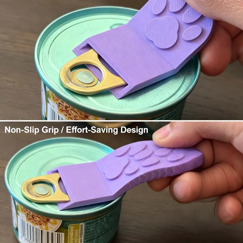Food Can Opener Non-Slip Grip Pet Can Opener with Handle & Easy-Clean Design Durable Kitchen Tool for Cat Dog Food Cans Opener view 4