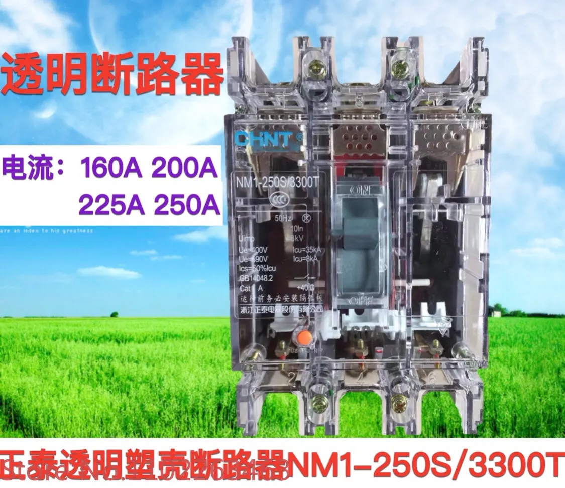 

Molded case three-phase circuit breaker air switch transparent air switch 3P NM1-250S/3300T 160A200A