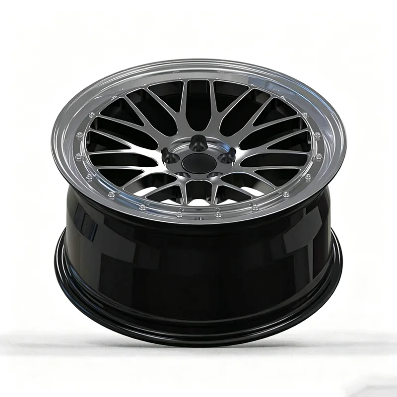 REW Customized Monoblock Black Machine Face Good Quality Aluminum Wheel Hub Forged 16-24 Inch Multi Color Alloy Rims with Rivet