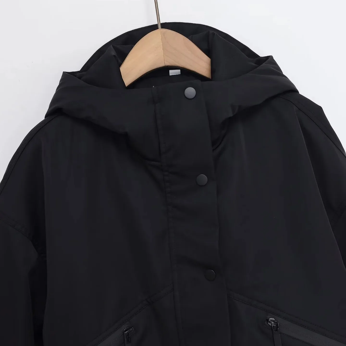 Faionable عارضة مقنعين للماء القطن Jaet معطف ثي محبوك النسيج جديد الخريف الشتاء وصول جديد الملابس النسائية