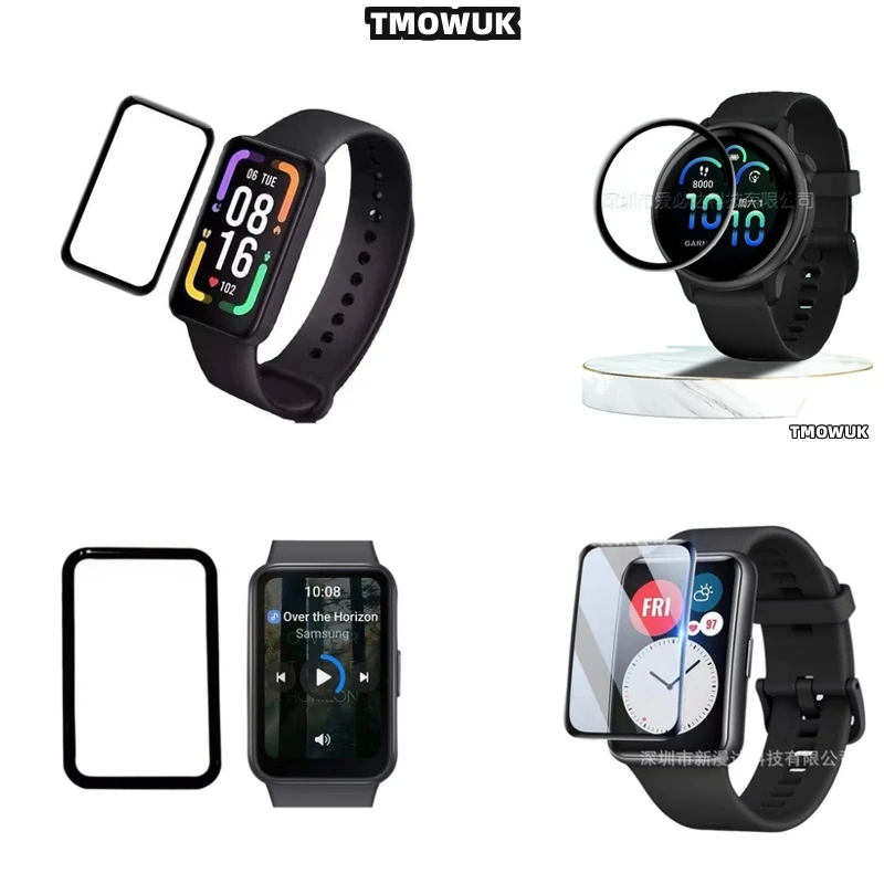 

For Garmin Vivoactive 5 6 Samsung Fit 2 3 Huawei Watch D FIT2 Redmi Watch5 Lite Screen Soft Flexible Protective Film Full Cover
