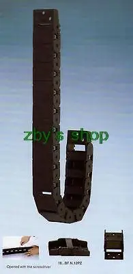 

1000 мм 18 x 25 мм Кабельная цепь Радиус 75 мм Держатель проволоки 18*25*R75