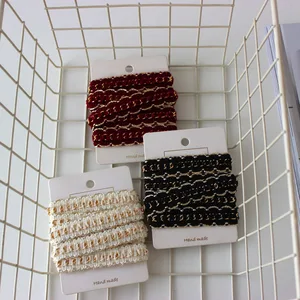 Klassische Tweed -Metallkettenverkleidung, Trimmweichklebeband, handgefertigtes Nähzubehör, 18 mm, 1yard 12 Hauptverkauf Tweed Ribbon - №9