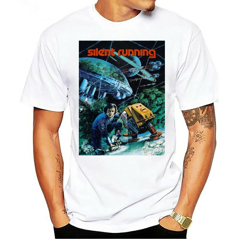 Silent Running 1972 Movie Poster Design T-Shirt by Ameiva Apparel men t shirt