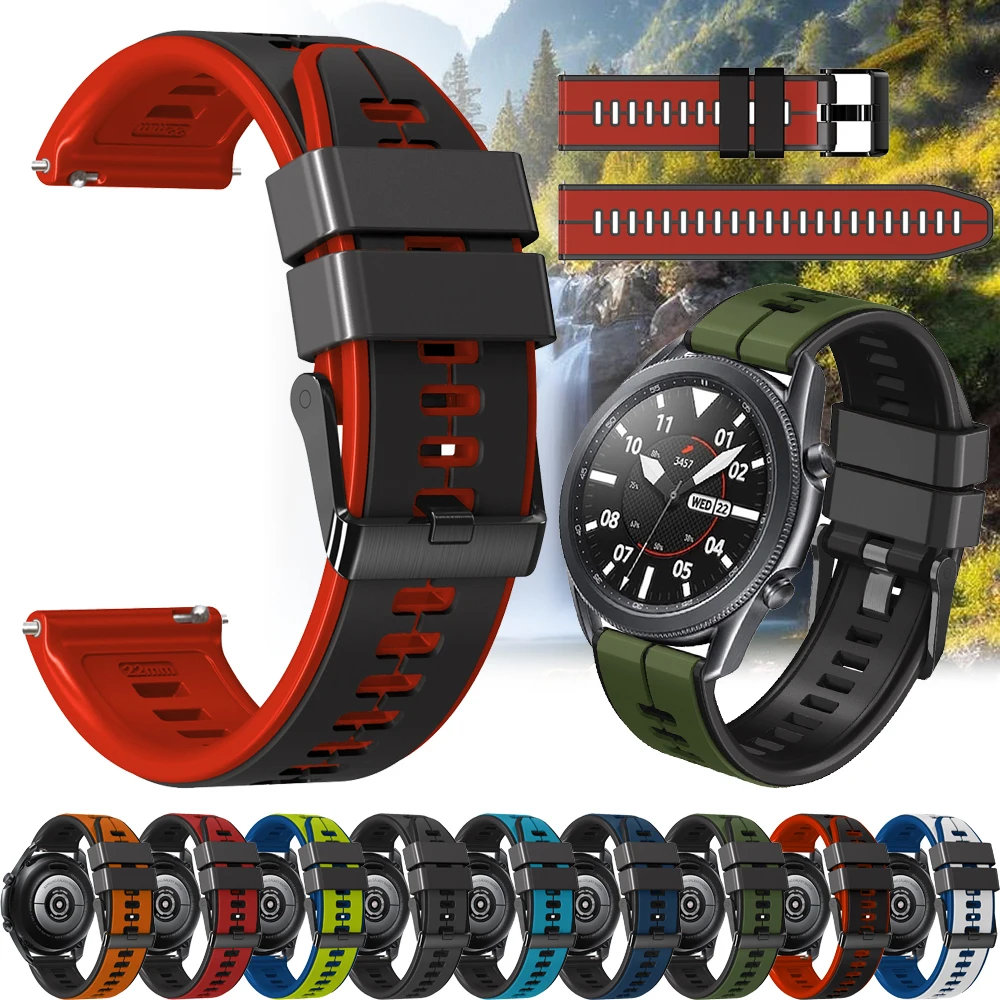 

Силиконовый ремешок для Samsung Galaxy watch 7 6 5 4 40 мм 44 мм 45 мм Женские умные часы Active 2 40 мм 6 4 Classic 47 мм Gear S2 Classic