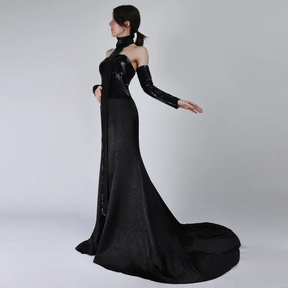 Halloween party uniform Padmé Amidala PNA SW cosplay costume Movie Women's sexy Black dress waist