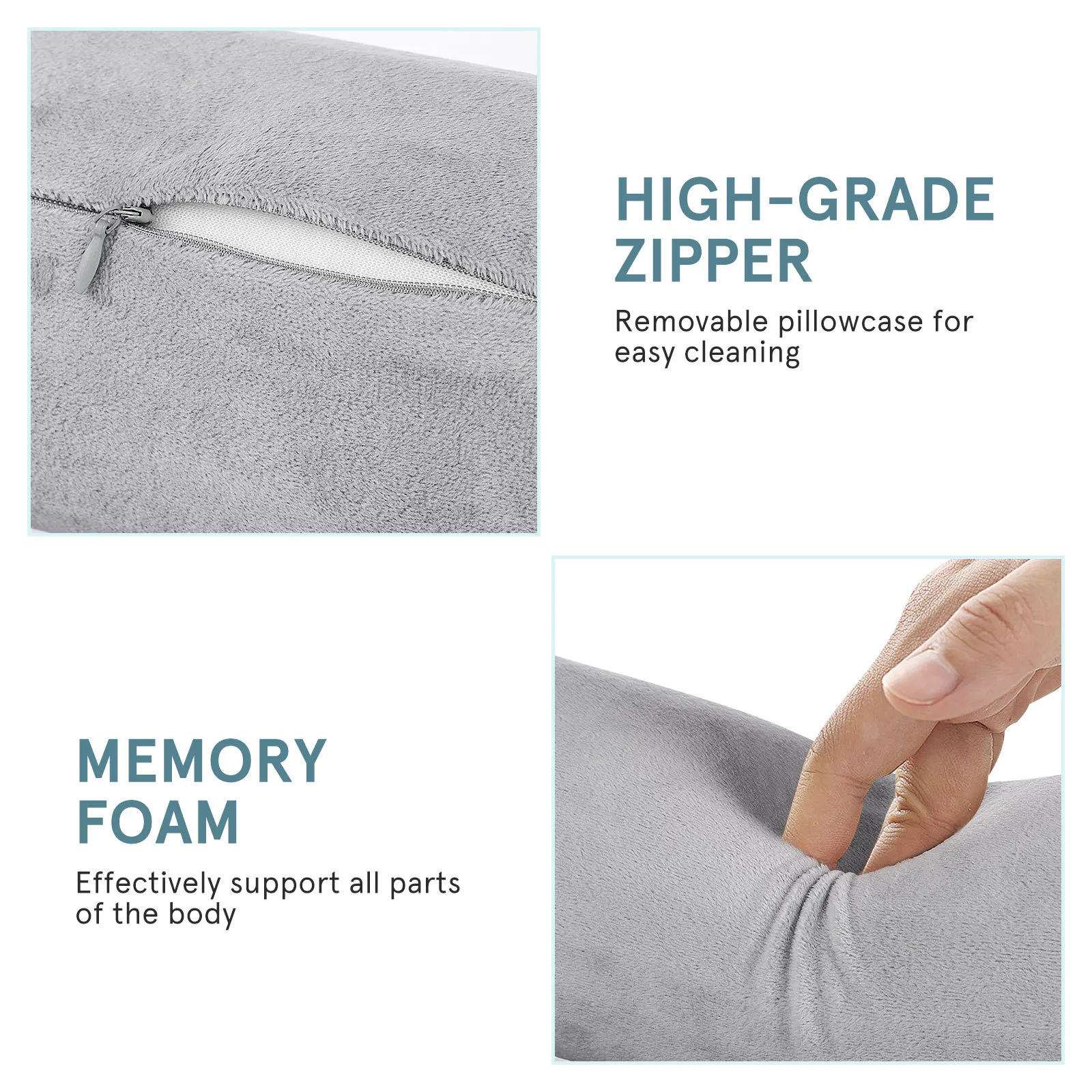 

Cervical For Men Women Memory Cotton Neck Support Spine Alignment Lumbar Round Bolster Sleeping Aid Cylinder Pillow For Back