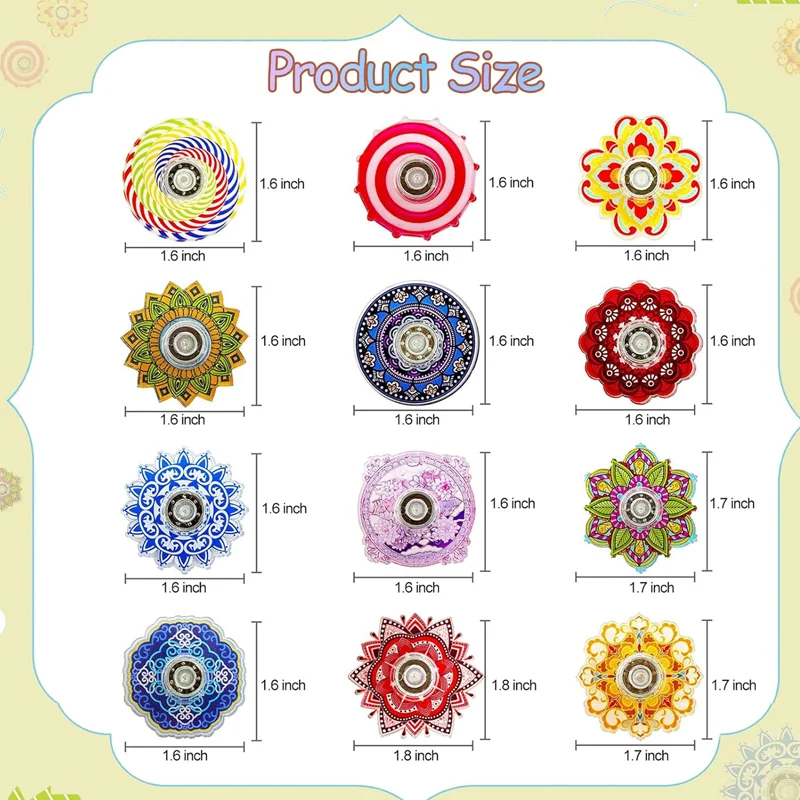 Mini Fidget Spinner Toys Bulk Party Favors Easter Basket Goodie Bag Stuffers Gifts,Stress Relief Sensory Toys