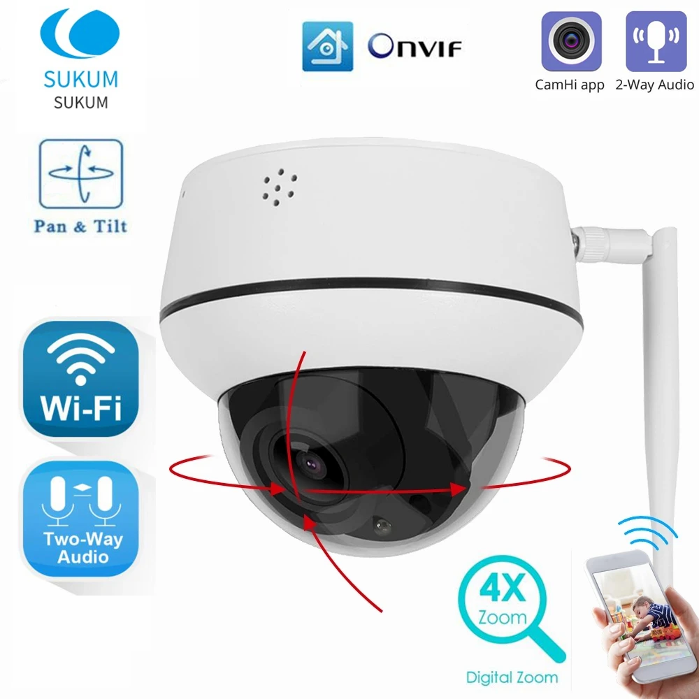 camera cctv de vigilancia ao ar livre camera ip 5mp zoom optico 5x wifi ptz dome protecao de seguranca domestica aplicativo camhi 01