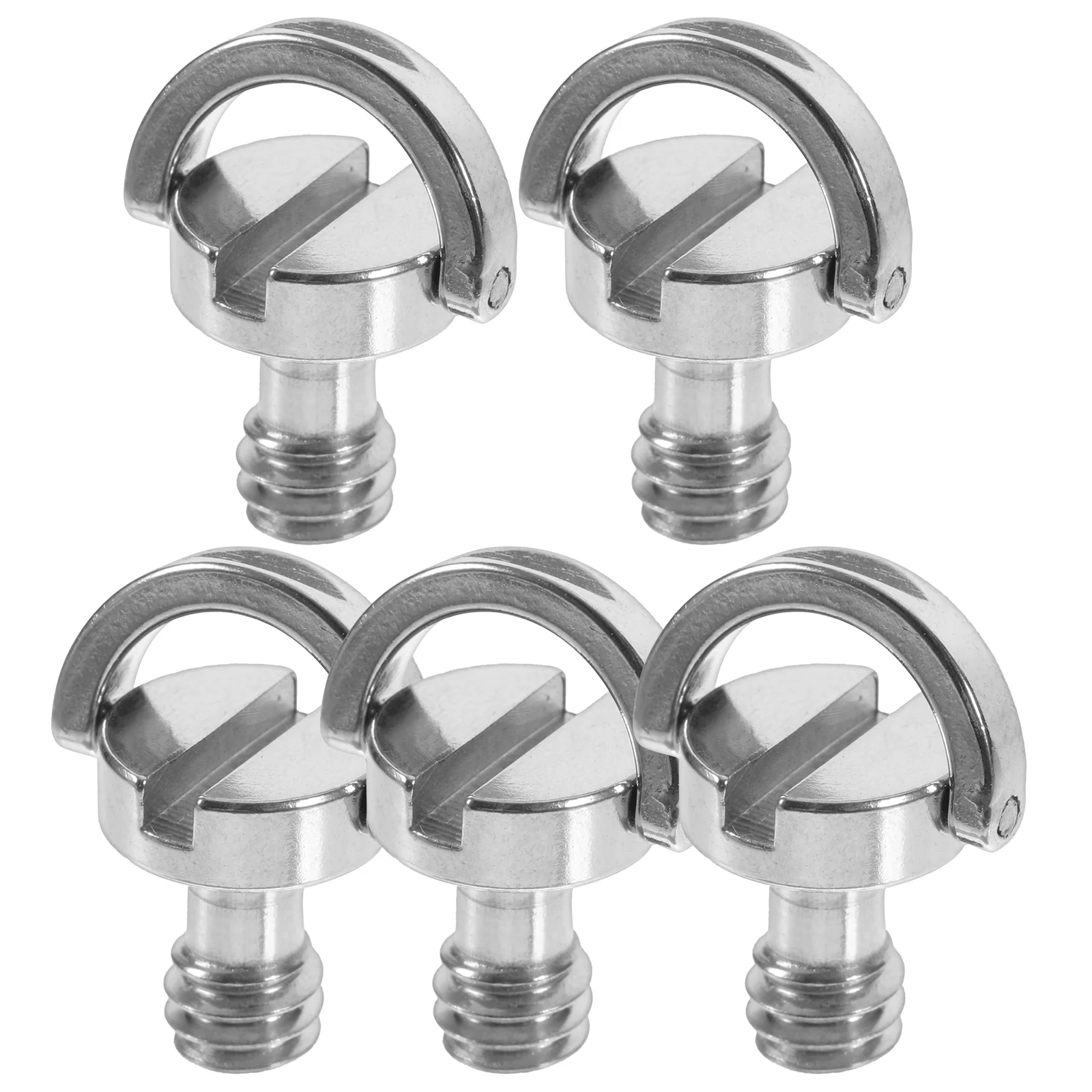 5 Pcs Tripod Mount Camera Screw Phone for Silver Iron - Nickel Plated Replacement