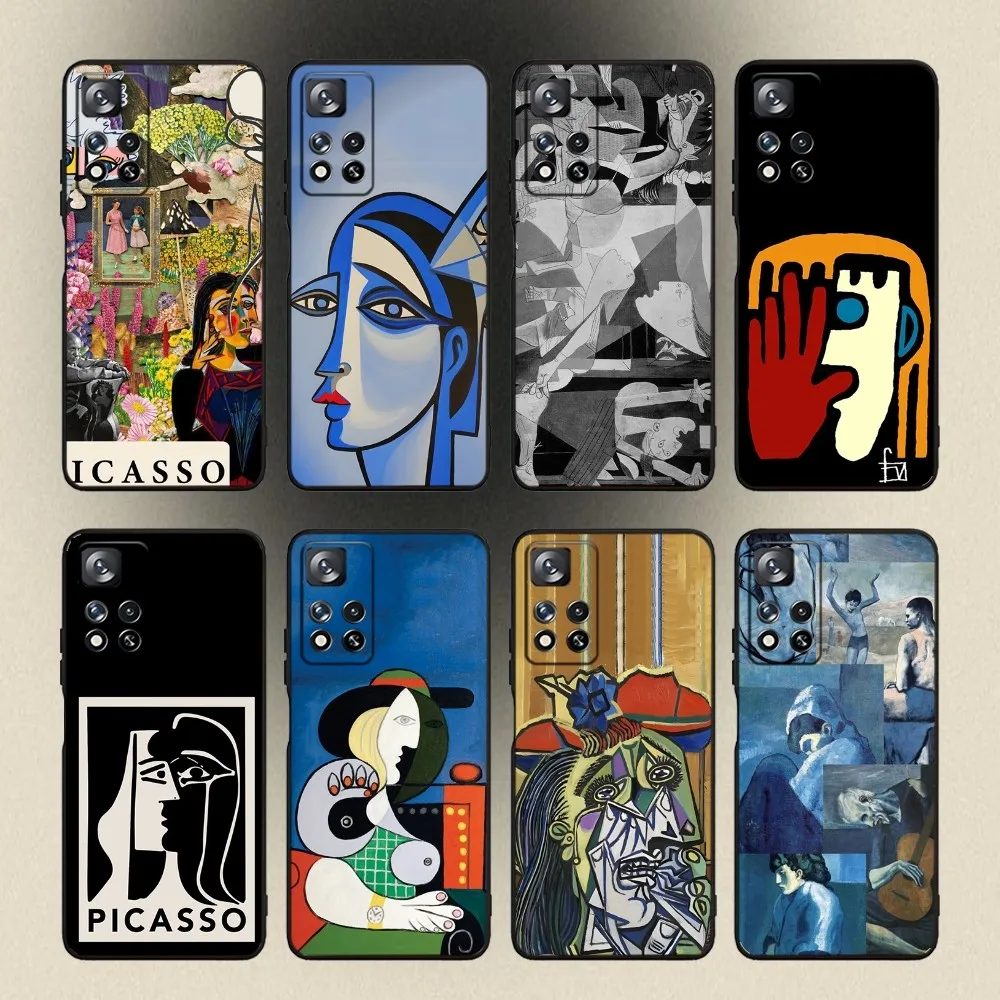 

Picasso Abstract Art Painting Phone Case For Samsung Galaxy A20,A21s,A22,A31,A32,A52,A53,A72,73,A80,A91 Soft Black Cover