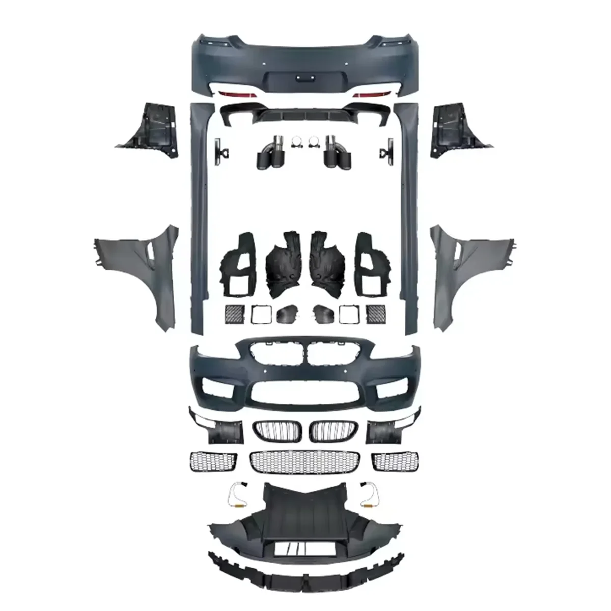 Body Kits For BMW 6 Series F06 F12 F13 2011-2018 Modified To M6 Style Body Kits Front And Rear Bumpers 1:1 Design