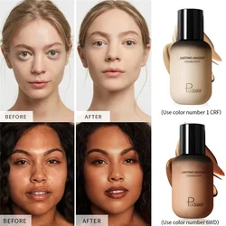 40ml Liquid Foundation Cream Face Full Coverage Concealer Eyes Dark Circles Oil-control Invisible Pore Base Makeup Cosmetics