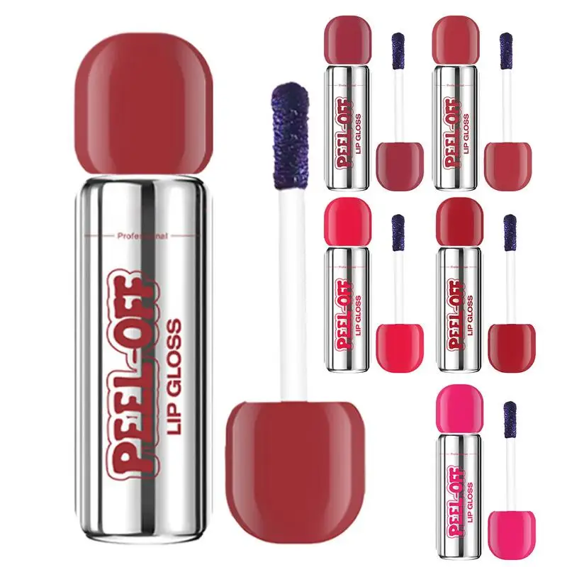 Matte Lip Tinted Peel Off Matte Lip Gloss Liquid Lipstick Lip Liner Peel Off Tattoo Lipgloss Lip Tinted Tear-off Lips Stain