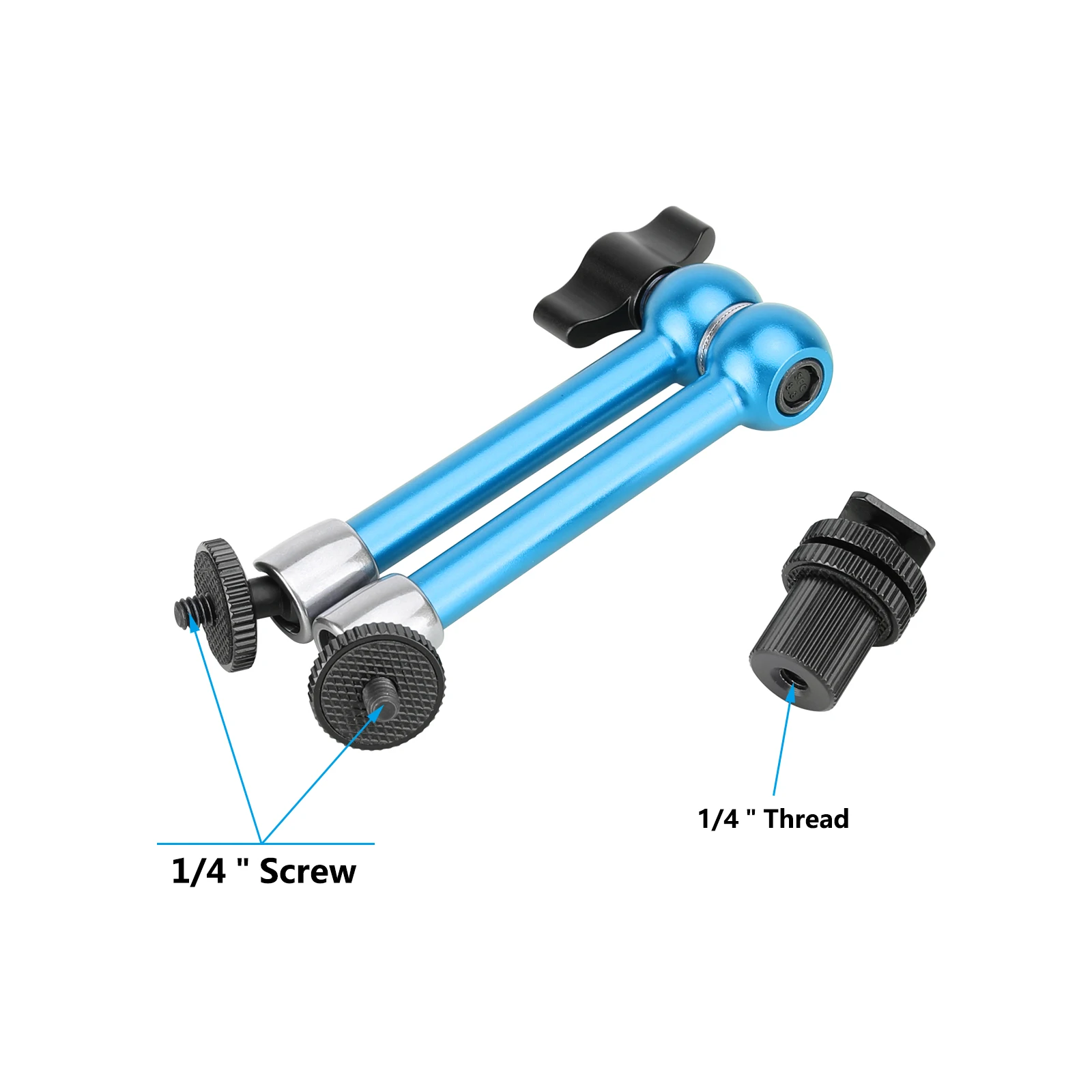CAMVATE 11 Zoll Magic Arm mit Kugelgelenken und Schuhadapter-Verlängerungsarm für Monitorlicht-Mikrofonzubehör