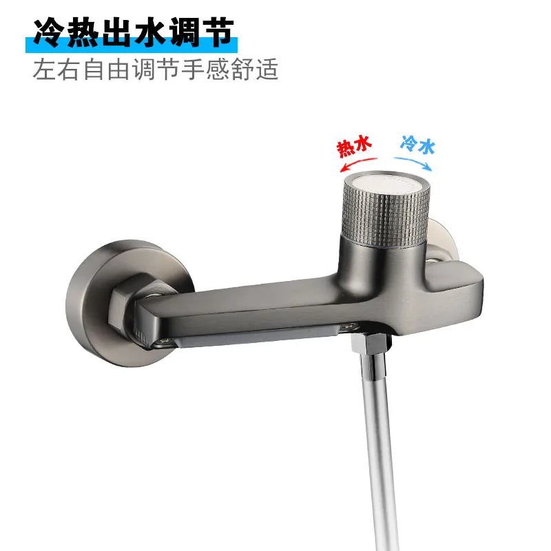 منفذ شلال جديد، مفتاح دش ثلاثي، مجموعة دش الحمام، جميع صمامات خلط صنبور الجسم الرئيسي النحاسي #3