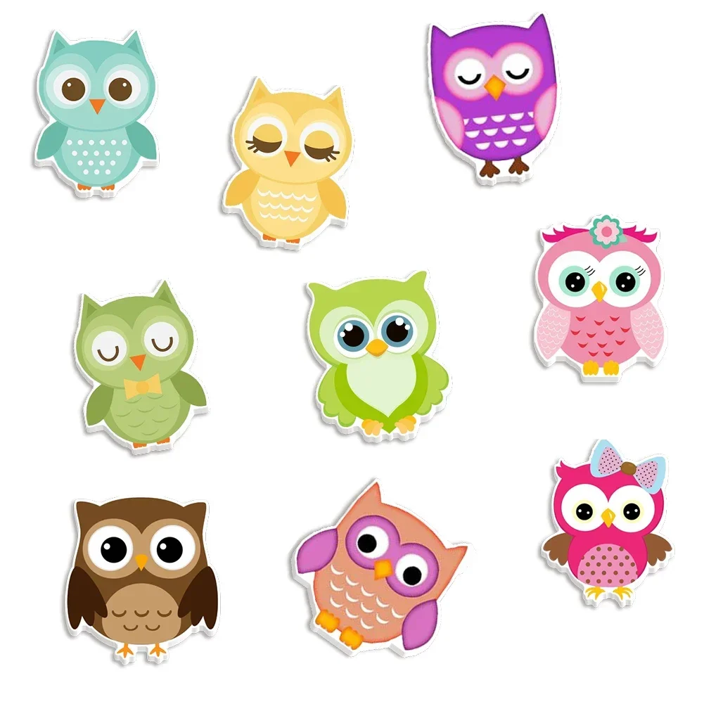 

10Pcs/lots DIY Decoration Personalized Ornaments Cartoon Baby Owl Planar Resin