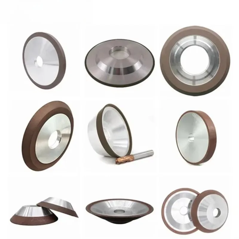 12V9 diamond grinding wheel: resin-bindered bowl-shaped diamond grinding wheel, suitable for 5-axis CNC tool grinding machines