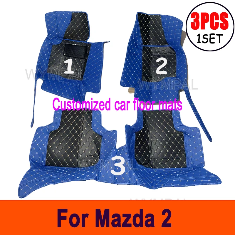 

Автомобильные коврики для Mazda2 Mazda 2 Demio Toyota Yaris R DJ DL 2015 ~ 2022 Кожаные коврики Ковры Детали интерьера Автомобильные аксессуары