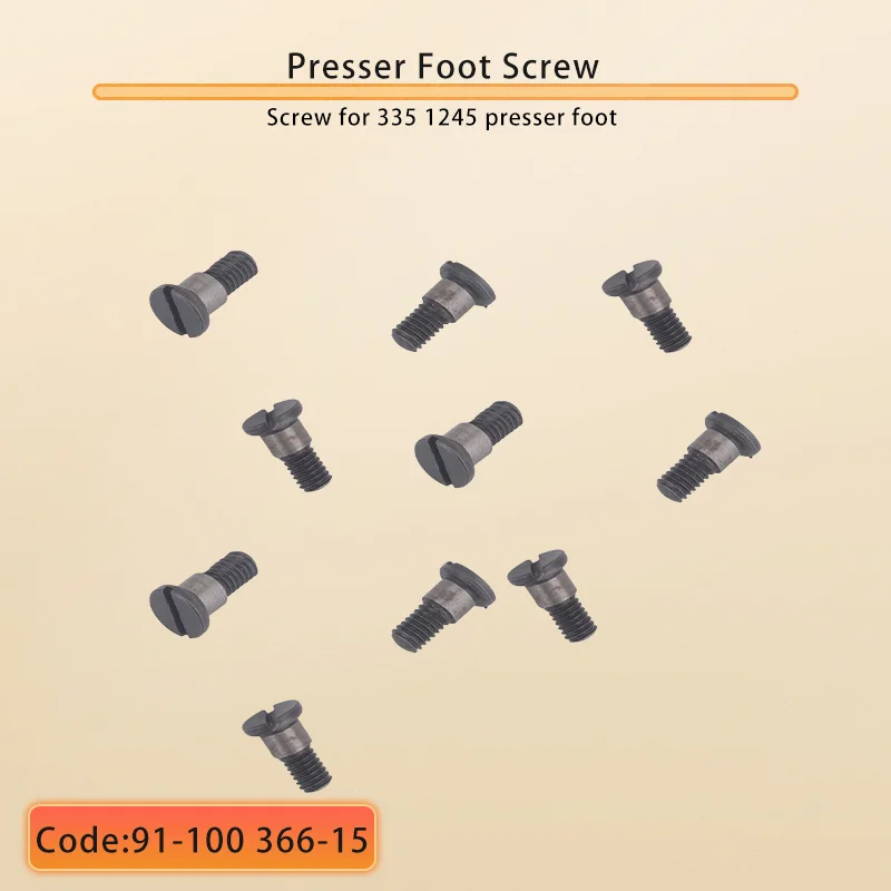 Presser Foot Screw #91-100366-15 For PFAFF 335, 335-G, 345, 1245, 1246, 1295, 1296 Etc PFAFF Sewing Machine Spare Parts