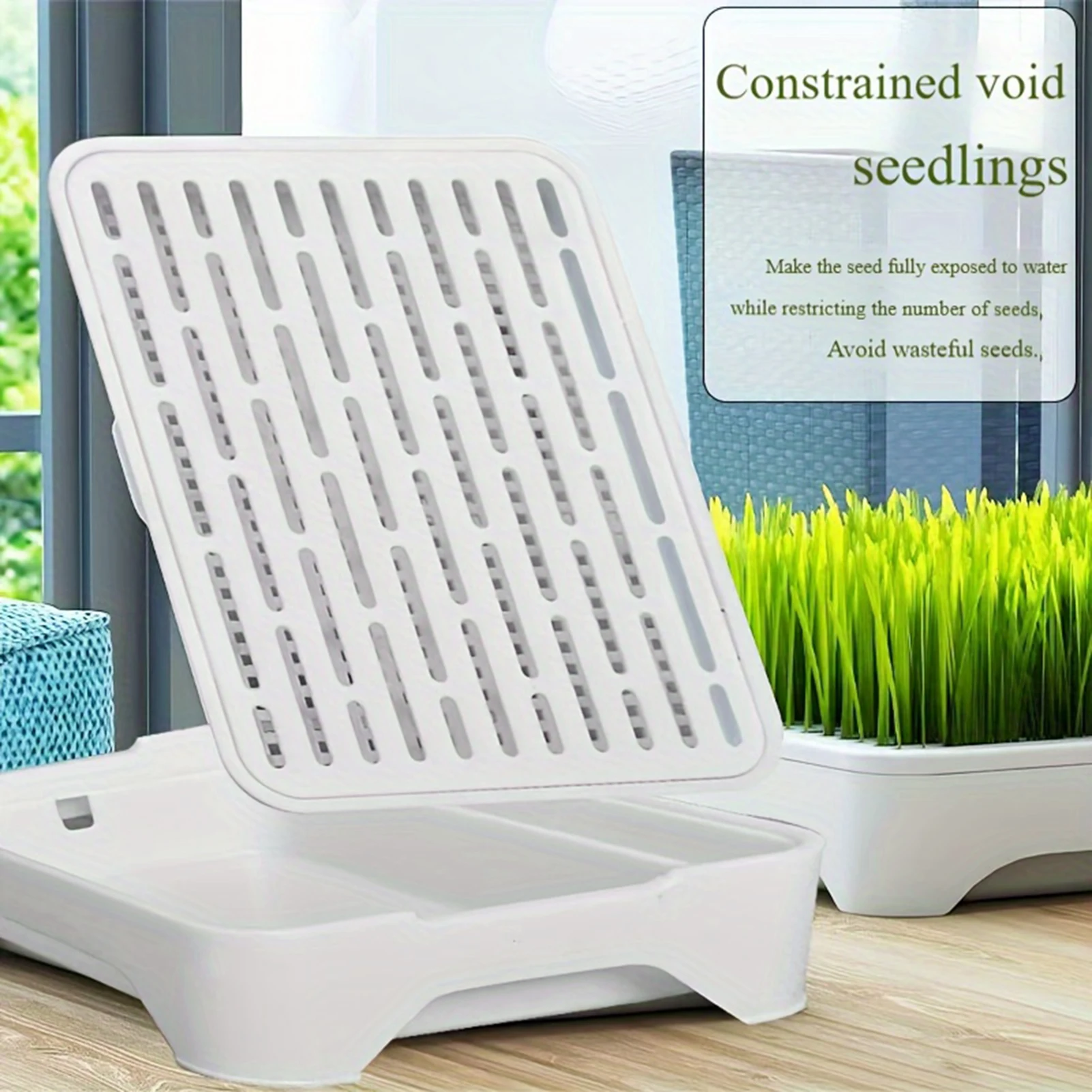 Hydroponic Growth System Pet Cat Grass Nursery Pot Growth Planting Assistant  Reusable Multifunctional Gardening Supplies