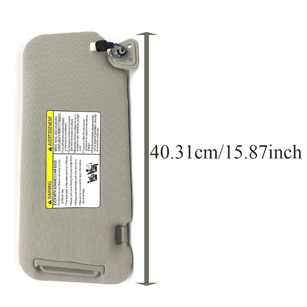 Grey /Beige Car Interior Sun Visor Panel with Mirror Light for Nissan Murano 2009 2010 2011 2012 2013 2014 Left Hand Drive - Image 6