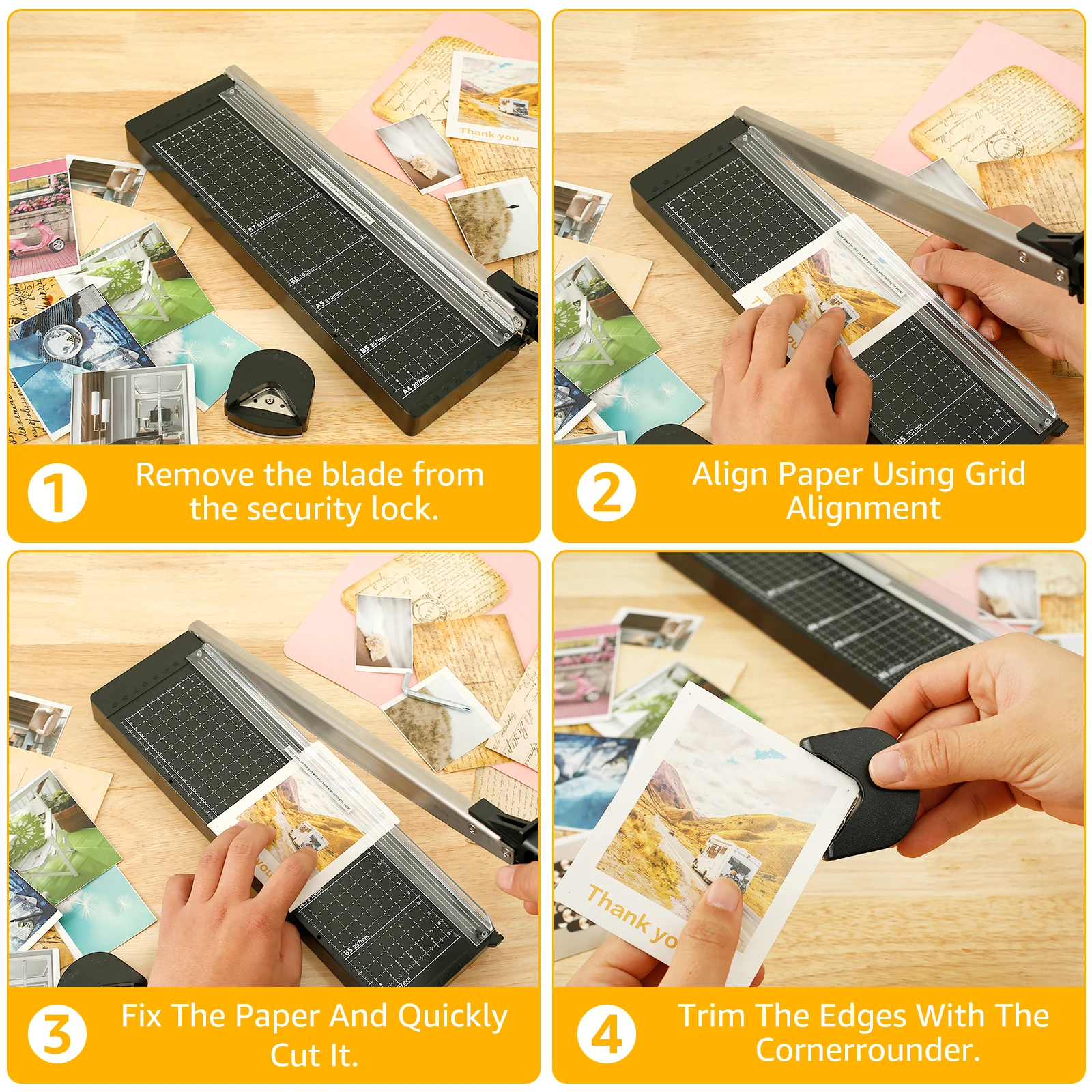 Paper Cutter Paper Trimmer Guillotine Cutter A4 Cut Desktop Paper Cutting Machine Photo Trimmers Scrapbook Cutting Mat Machine