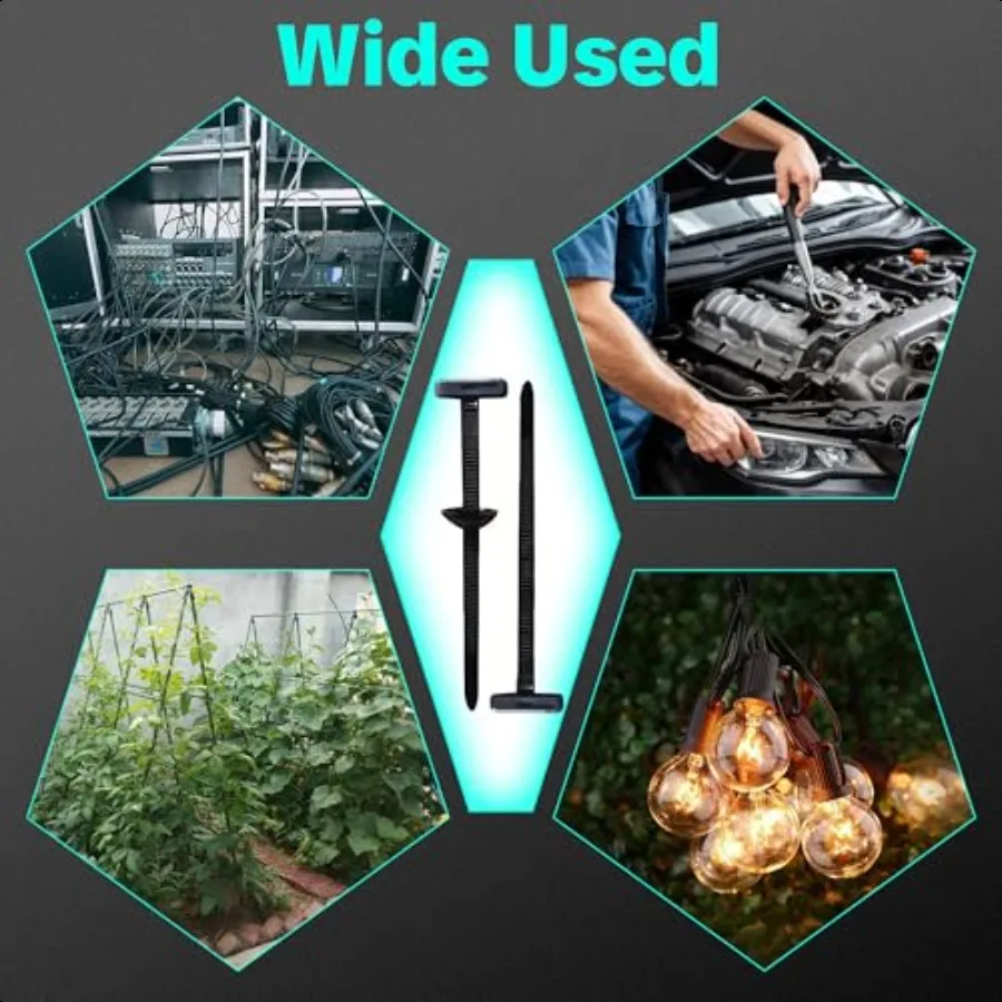 สายรัดเคเบิลไนลอนอเนกประสงค์ 60 ชิ้น แบบหนา สำหรับรถยนต์ คลิปซิป คลิปหนีบแบบกด สำหรับซ่อมรถยนต์ประจำวัน