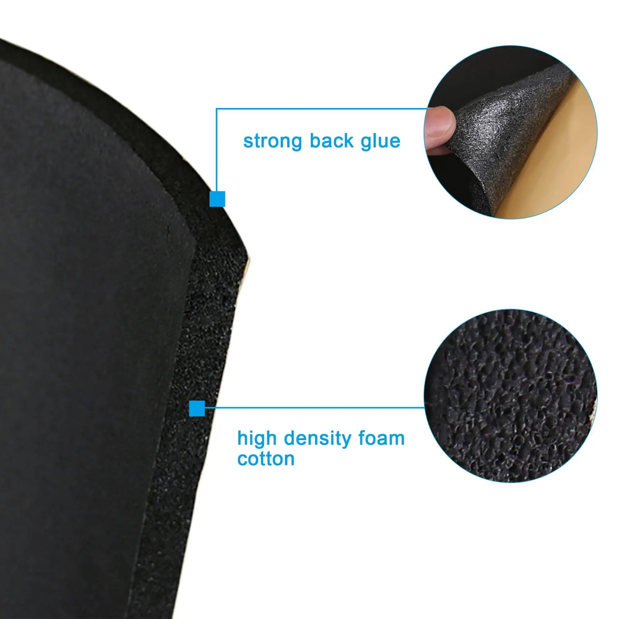 Lámina de Goma Espuma Autoadhesiva, Rollo de Esponja de Neopreno para Insonorización, Manualidades y Proyectos de Cosplay, Fácil de Cortar, Versátil