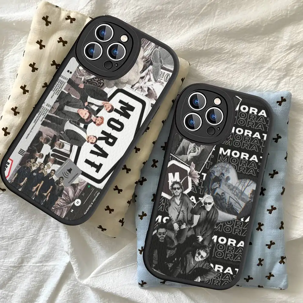 

M-Morat Band Phone Case For IPhone 16 15 14 13 12 11 Pro Max Plus Soft Leather Cover