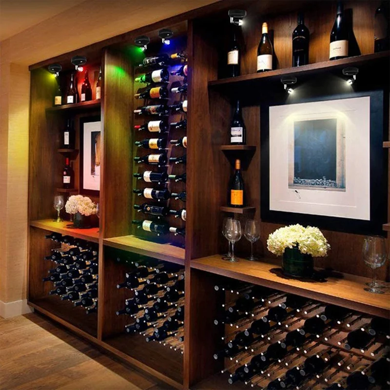 Hot Wireless Spotlight Battery Operated Accent Lights,Dimmable LED Spotlights With Remote Rotatable Wall Light (2 Pack)