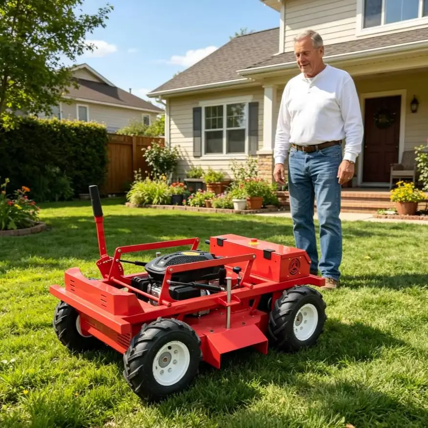 

ZNW-600 600mm Cutting Width Remote Controlled Lawn Mower Lightweight Compact Structure Easy Transport By Truck And Van All Terra