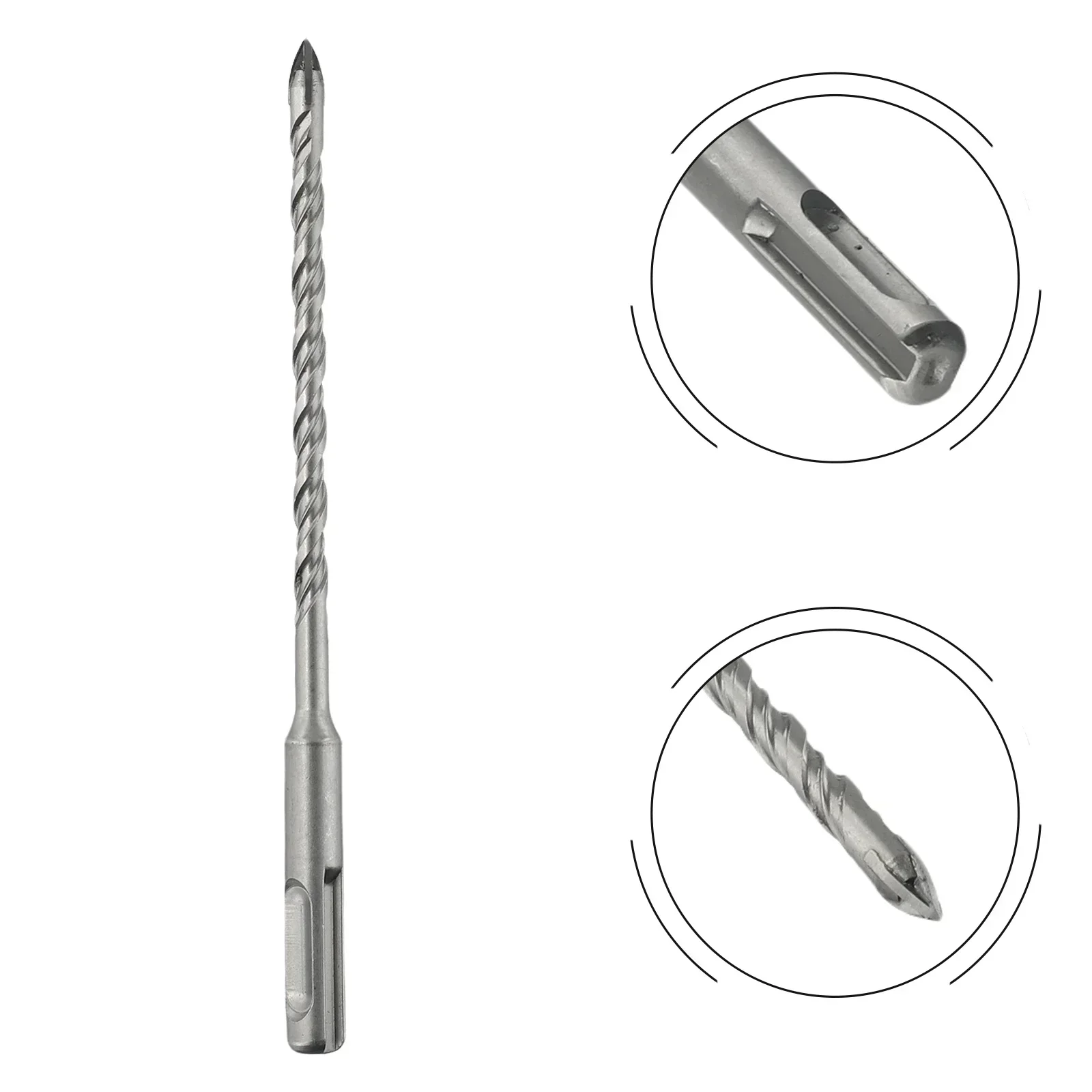 Tile Porcelain Drill Bit with Industrial Grade Carbide Point For Use on For SDS PLUS Electric Hammers and Drills