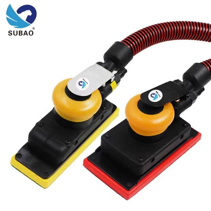 98A Rectangular Pneumatic Dry Grinder Automobile Spray Paint Putty Grinder 70*198mm Sandpaper Machine