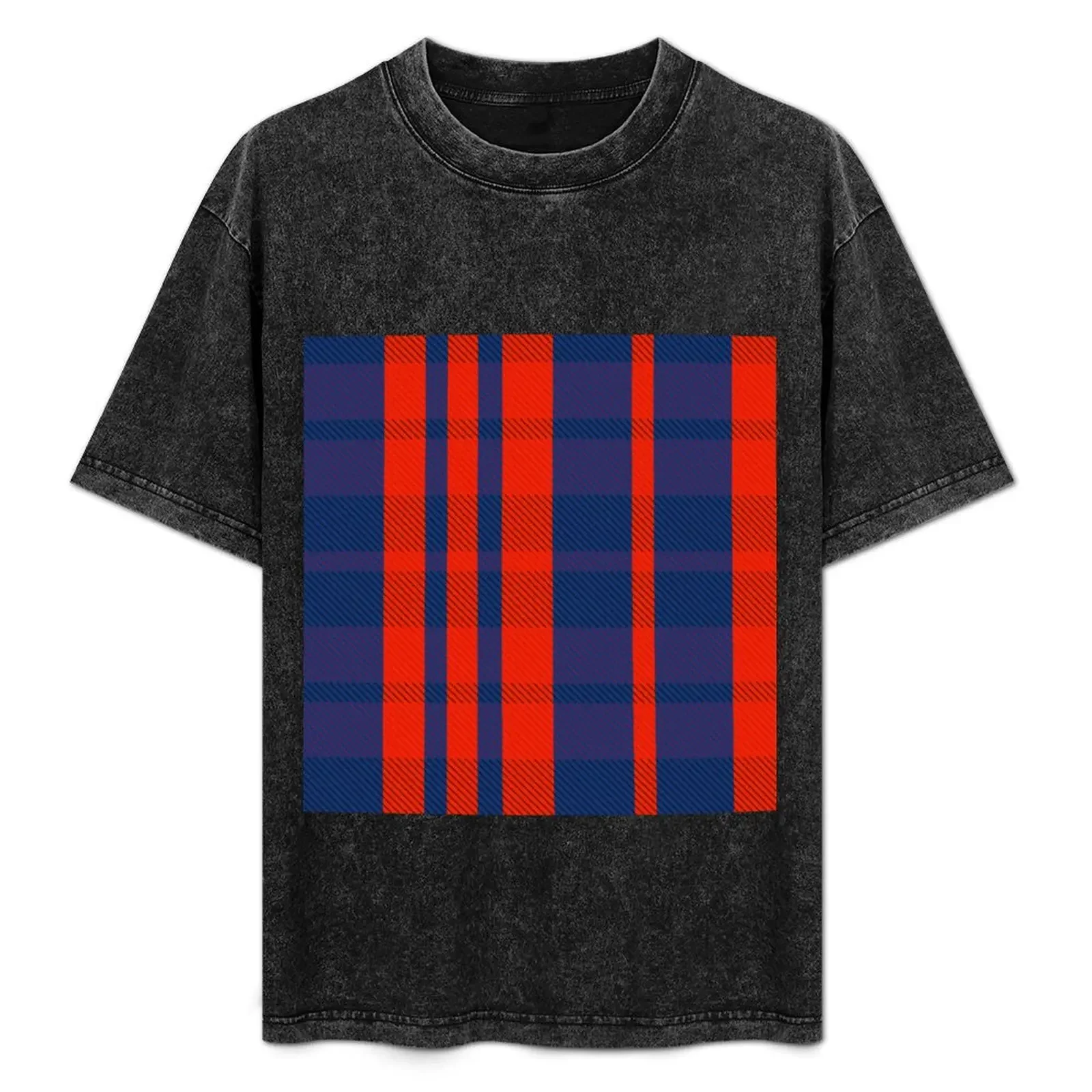 

Tartan check plaid pattern in blue and red is used for clothing and home decoration. T-Shirt vintage graphic tee mens clothing