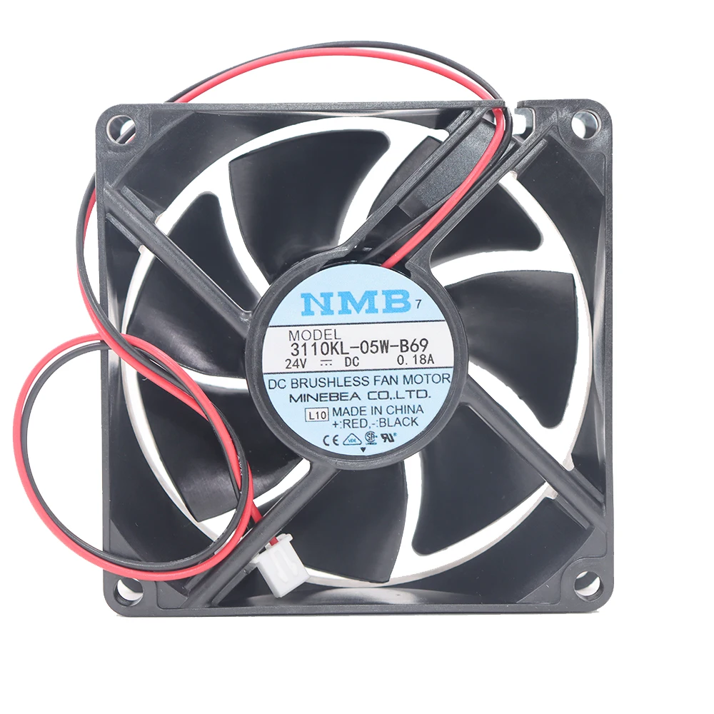 

3110KL-05W-B69 Оригинальный японский осевой вентилятор Mitsubishi 8025DC24V, новый, подлинный, для охлаждения электроники