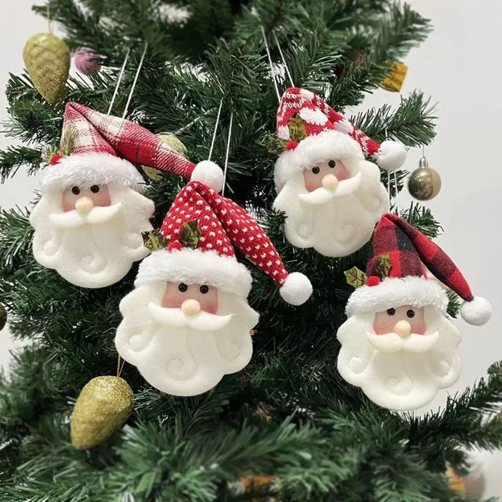 Adornos colgantes de Navidad de Papá Noel multiusos, muñecos de nieve de tela, colgantes de alce de Navidad, adornos festivos bonitos de Papá Noel, regalo para niños