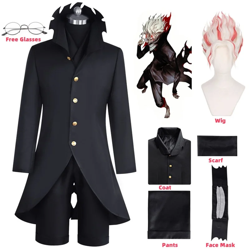 Dandadan Okarun Ken Takakura Cosplay Costume Okarun Japanese Style School Uniform Black Jacket Gakuran Outfit Halloween Party