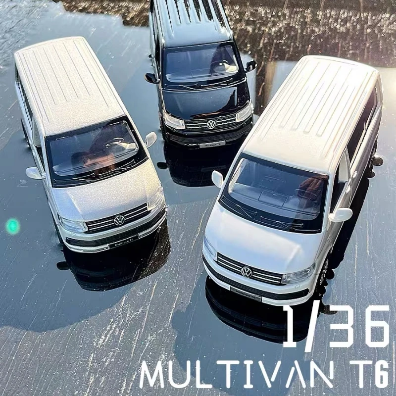 1:36 VW Multivan T6 MPV миниатюрный автомобиль из сплава, литой под давлением металлический масштаб, модель автомобиля, статическая коллекция, детские игрушки на день рождения, транспортные средства, подарки