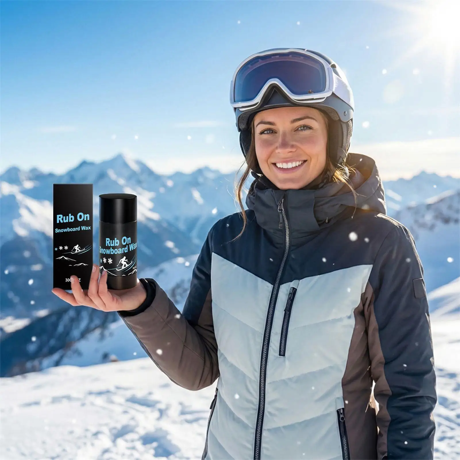 Snowboard Ski Wax Quick Apply Glide-Enhancing Wear-Resistant Surface Renewing Formula for Winter Sports Ski Maintenance