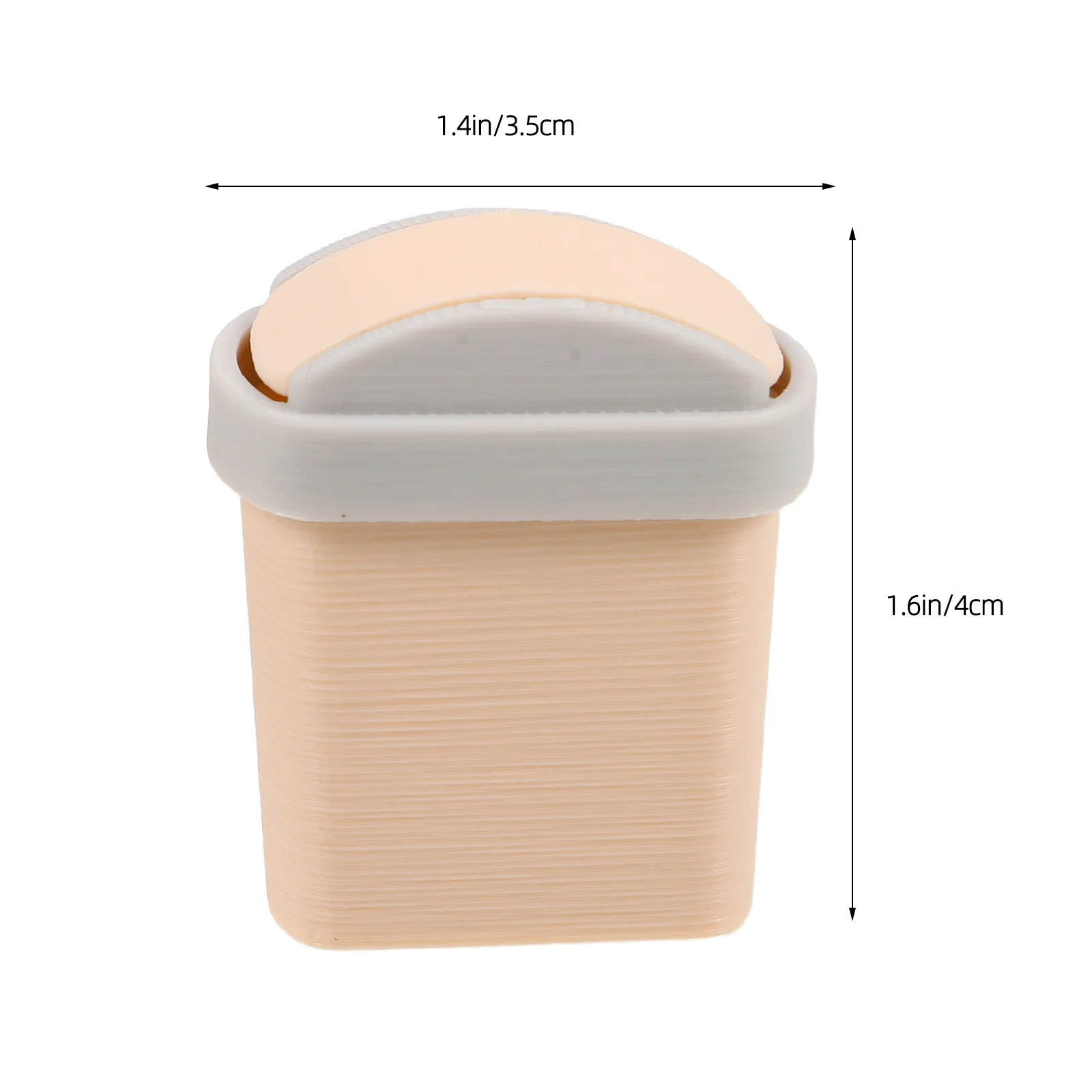 2 pezzi mini bidone della spazzatura altalena coperchio superiore plastica leggera scala 1:12 bidone della spazzatura in miniatura arredamento per mobili per casa delle bambole