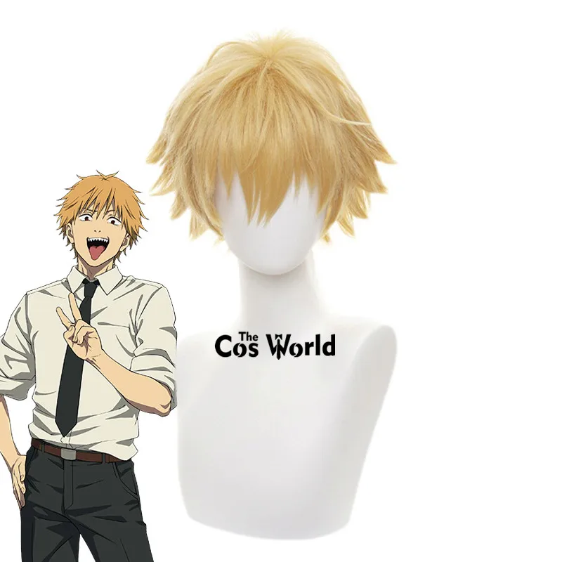 

Chainsaw Man Denji 30cm Short Straight Anime Cosplay Wigs Fiber Heat Resistant Synthetic Hair + Wig Cap