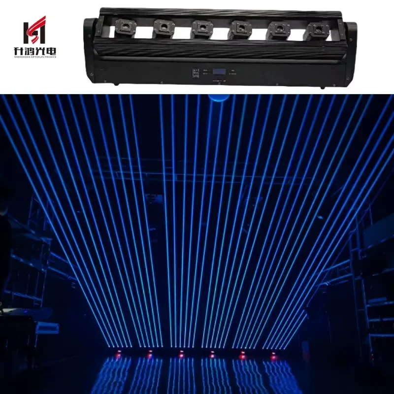 CE Certificate Hot Sale RGB Moving Beam LED Dmx512 DJ Bar 6 Eyes Theme Park Stage Red IP20
