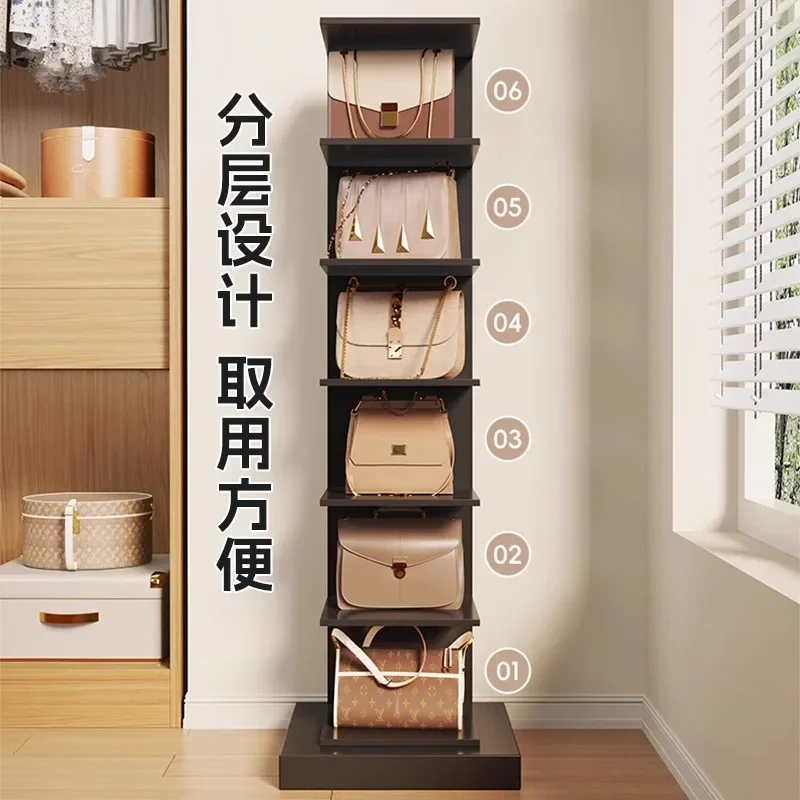 Bag storage artifact display cabinet household floor-to-ceiling multi-layer dust-proof special storage bag multi-functional rack