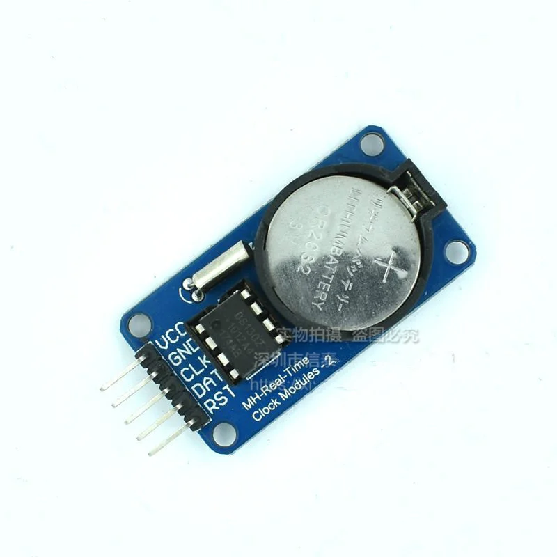 H DS1302 real-time clock module with battery CR2032 when power off DS1302 module